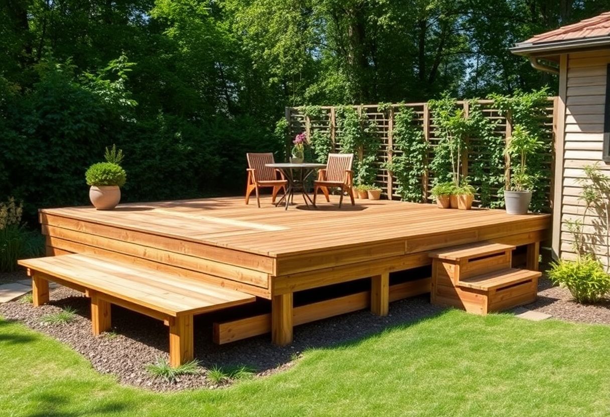 Optez pour une terrasse sur plot : la solution idéale pour un aménagement extérieur réussi