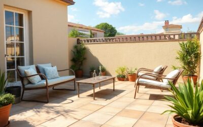 Créer une terrasse en terre cuite : charme et durabilité au rendez-vous